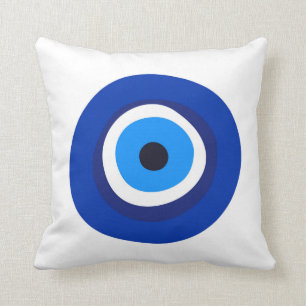 evil eye symbol greek turkish arab talisman cushion