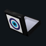 Evil Eye symbol jewellery keepsake gift box<br><div class="desc">Evil Eye symbol jewellery keepsake gift box. Discover the power of the Blue Mati. Greek / Turkey symbol for protection and luck.</div>