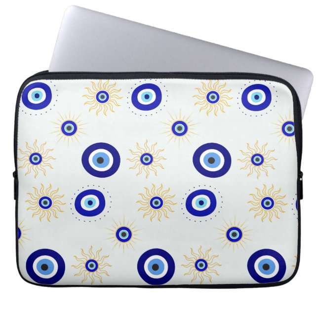 Evil Eye Symbol Laptop Sleeve (Front)
