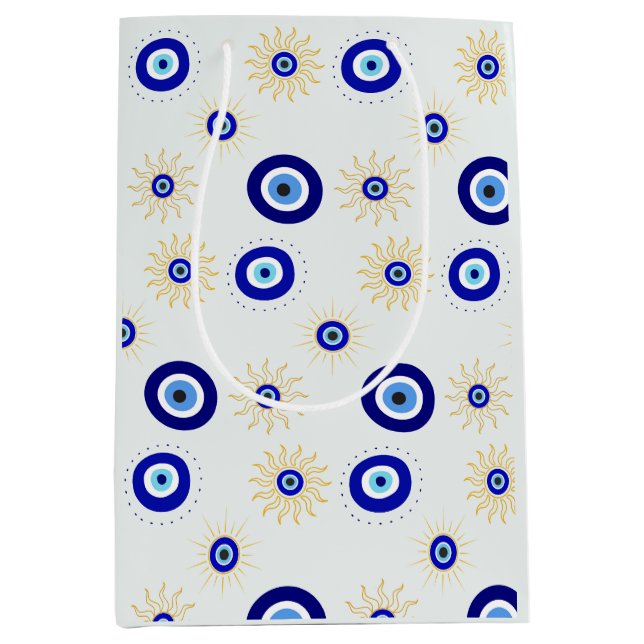 Evil Eye Symbol Medium Gift Bag (Front)