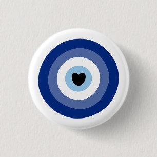 Evil Eye Symbol Protection 3 Cm Round Badge