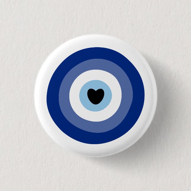Evil Eye Symbol Protection 3 Cm Round Badge (Front)