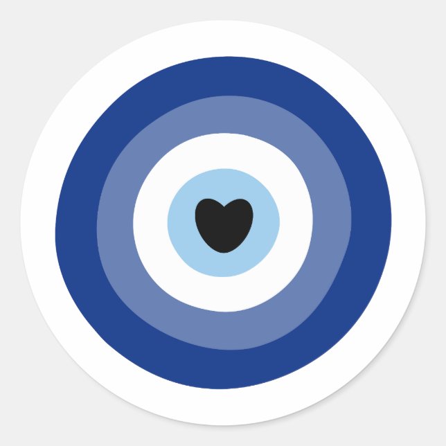 Evil Eye Symbol Protection Classic Round Sticker (Front)