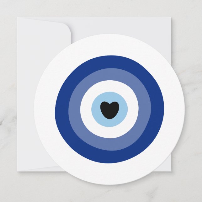 Evil Eye Symbol Protection Invitation (Front)