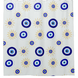 Evil Eye Symbol Shower Curtain