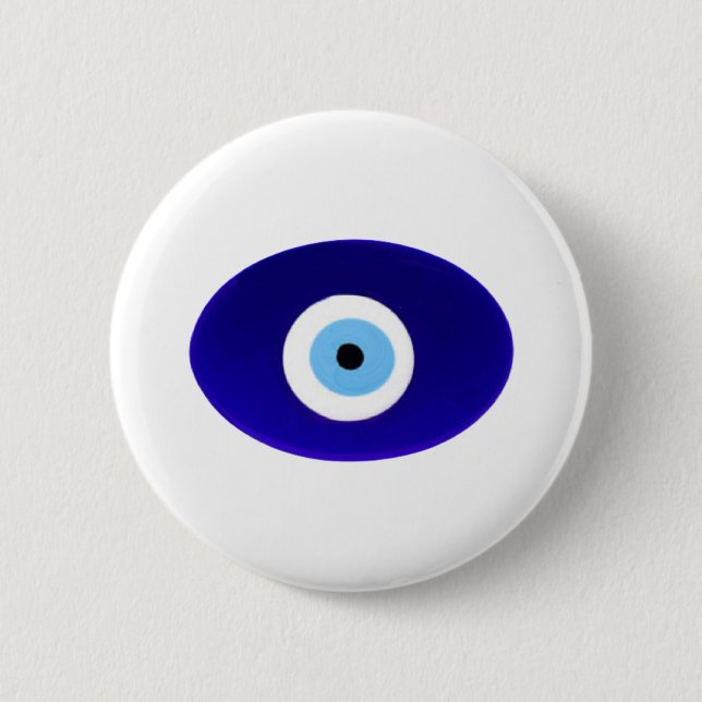 Evil Eye Talisman 6 Cm Round Badge (Front)