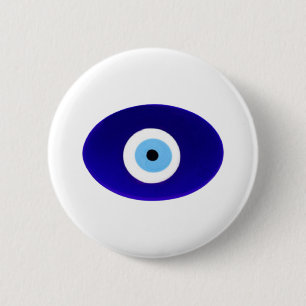 Evil Eye Talisman 6 Cm Round Badge