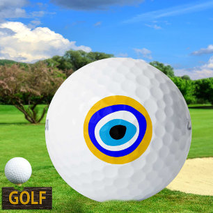 Evil Eye Talisman & Arabic Amulet / Golf Ball