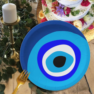 Evil Eye Talisman & Arabic Amulet /Greek, Turkish Paper Plate