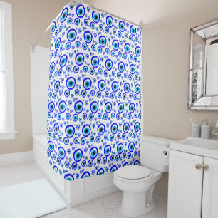 Evil Eye Talisman & Arabic Amulet Greek / Turkish Shower Curtain