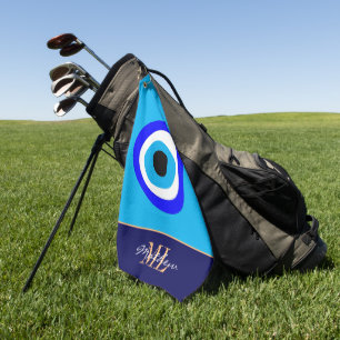 Evil Eye Talisman & Arabic Amulet /Turkish, Greek Golf Towel