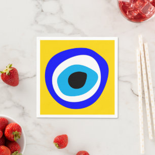 Evil Eye Talisman & Arabic Amulet /Turkish, Greek Napkin