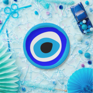 Evil Eye Talisman & Arabic Amulet /Turkish, Greek Paper Plate