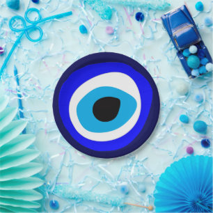 Evil Eye Talisman & Arabic Amulet /Turkish, Greek Paper Plate