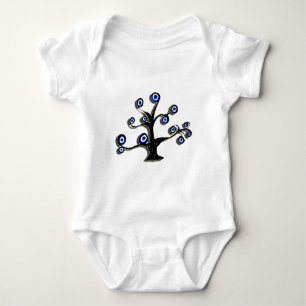 Evil Eye Tree Of Life Baby Bodysuit