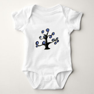 Evil Eye Tree Of Life Baby Bodysuit