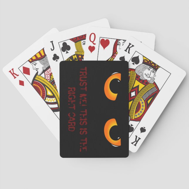 Evil eyes advice playing cards (Back)