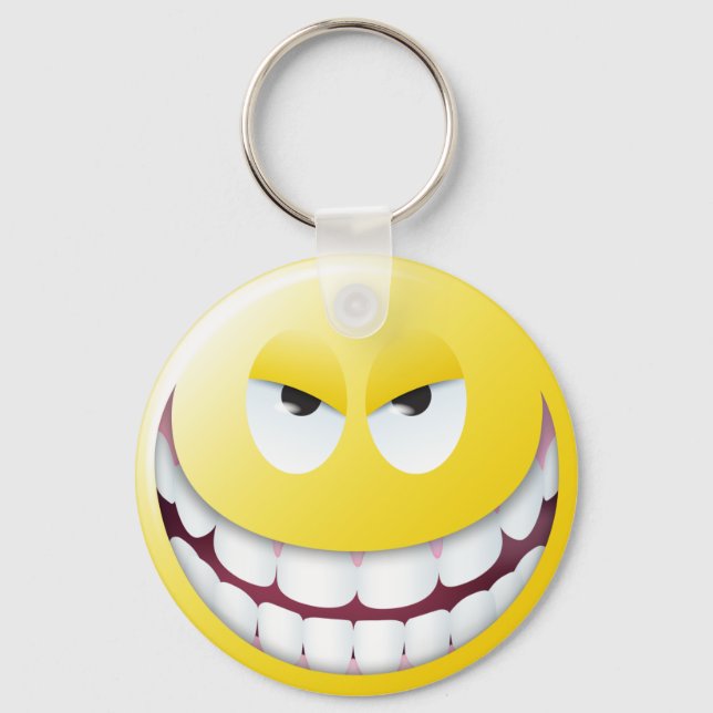 Evil Face Key Ring (Front)
