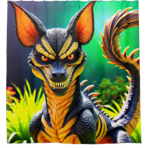 Evil Fantasy Creature Shower Curtain