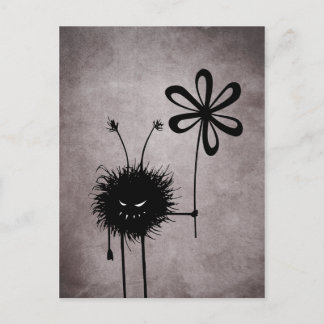 Evil Flower Bug postcard