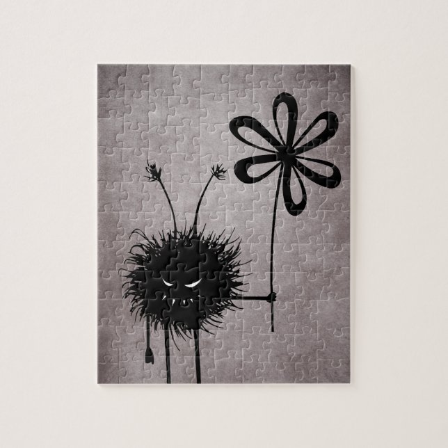 Evil Flower Bug vintage Jigsaw Puzzle (Vertical)