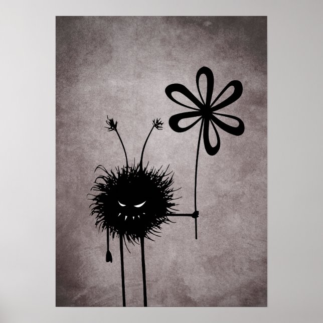 Evil Flower Bug Vintage Poster (Front)
