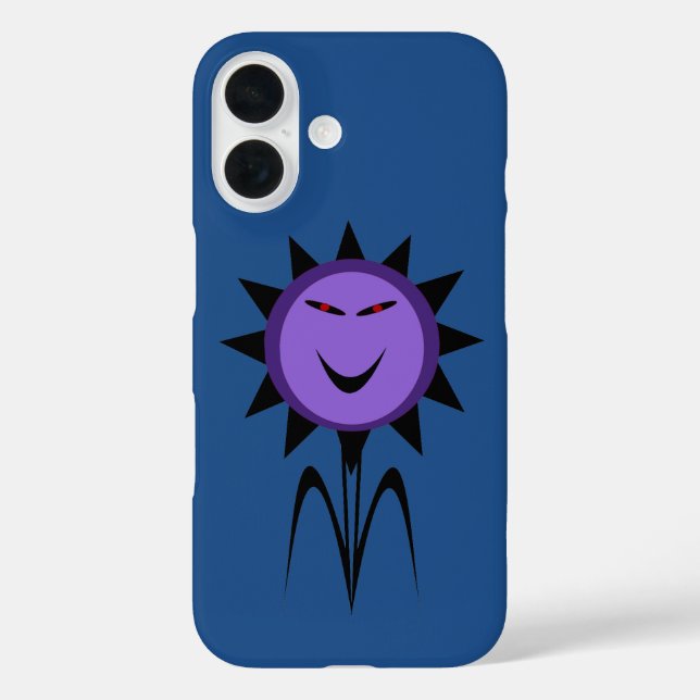 Evil Flower Kawaii Goth Halloween iPhone Case (Back)