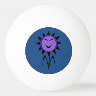 Evil Flower Kawaii Goth Halloween Ping Pong Ball