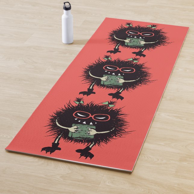 Evil Geeky Character Cute Gothic Book Lover Yoga Mat (In Situ)
