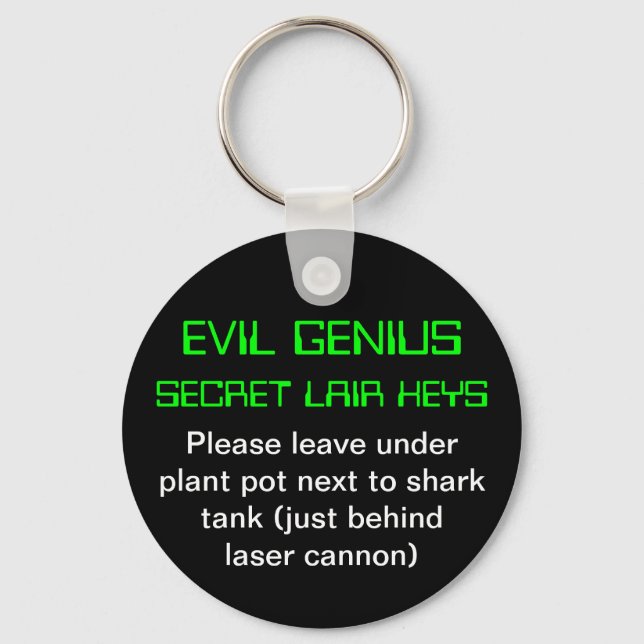 Evil Genius Key Ring (Front)