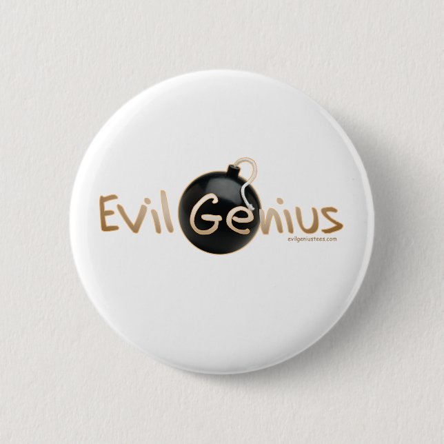 Evil Genius Logo 6 Cm Round Badge (Front)