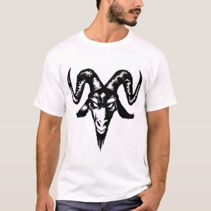 Evil Goat Head (black) T-Shirt