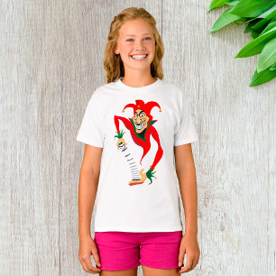 Evil Grinning Jester Joker with Jack-in-the-Box  T-Shirt