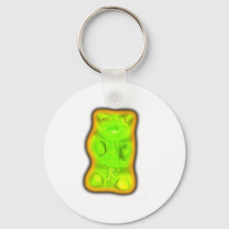 Evil gummy bear key ring