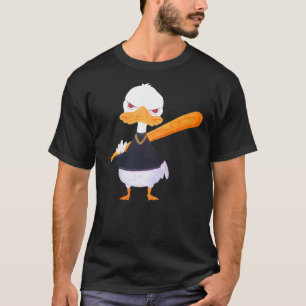 Evil Halloween duck with baseball bat T-Shirt