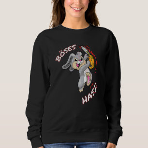 Evil Hasi Easter Bunny Halloween Costume Carnival Sweatshirt