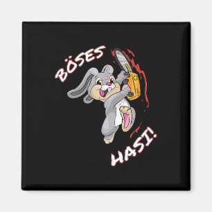 Evil Hasi Shirt Easter Bunny Halloween Carnival Magnet