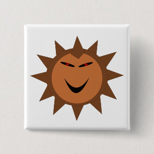 Evil Hedgehog Kawaii Goth Halloween Button