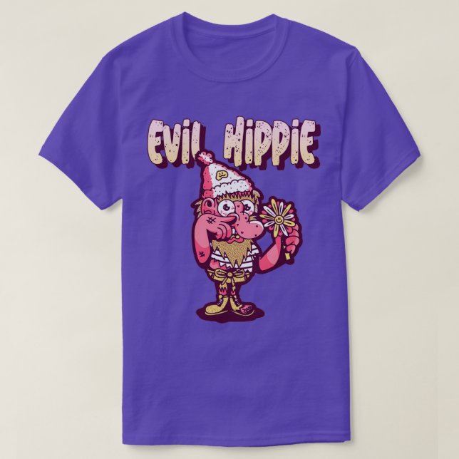 Evil Hippie  T-Shirt (Design Front)