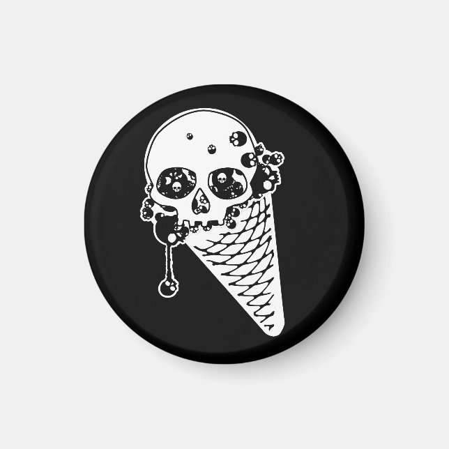 Evil Ice Cream Cone Magnet (Front)