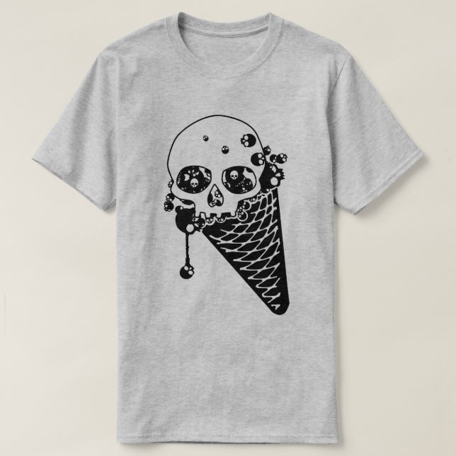 Evil Ice Cream Cone T-Shirt (Design Front)