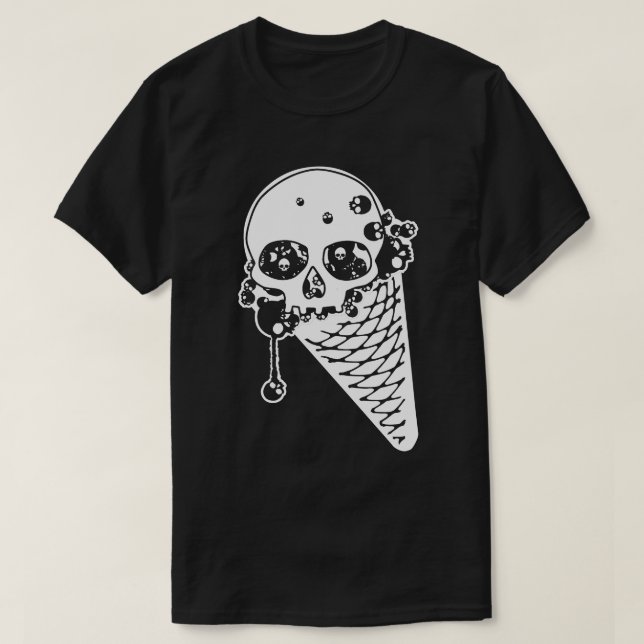 Evil Ice Cream Cone T-Shirt (Design Front)