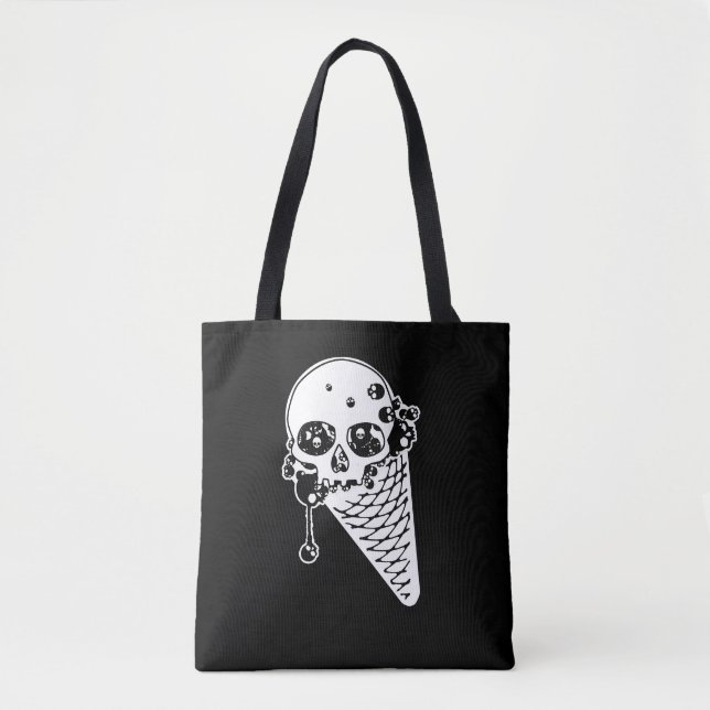 Evil Ice Cream Cone Tote Bag (Front)