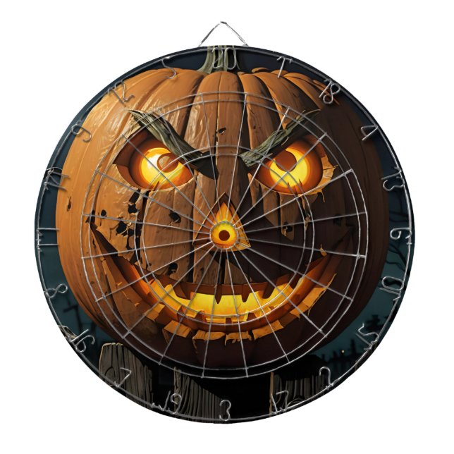 Evil Jack O'Lantern Dartboard (Front)