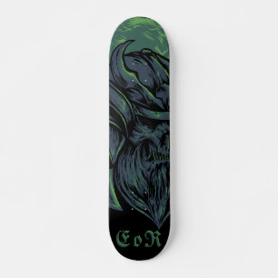 Evil Japan Samurai Skull hand Skateboard