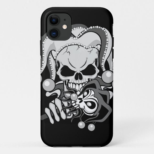Evil Jester Skull Case-Mate iPhone Case (Back)