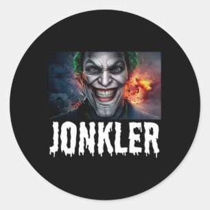 Evil Jonkler Halloween Classic Round Sticker