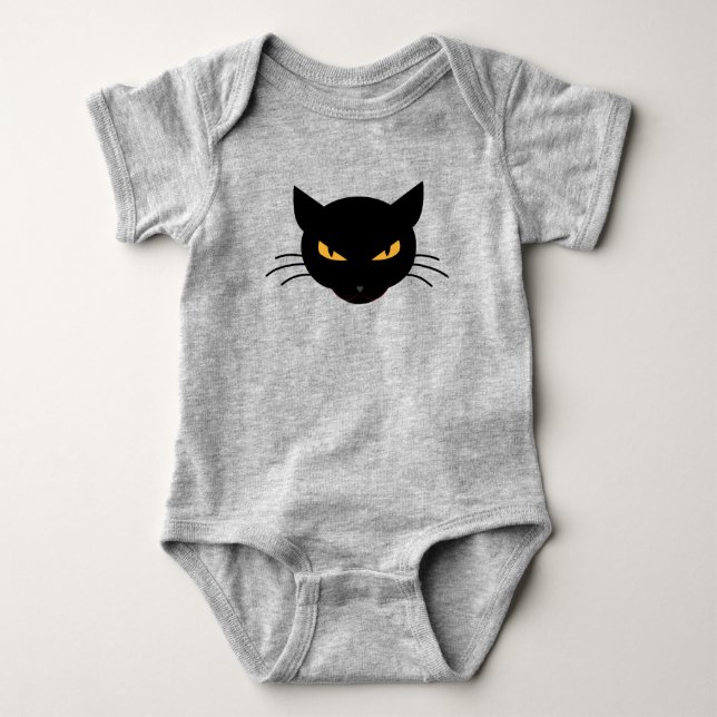 Evil Kitty Baby Bodysuit (Front)