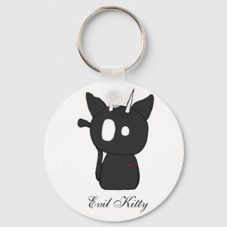 Evil Kitty Keychain