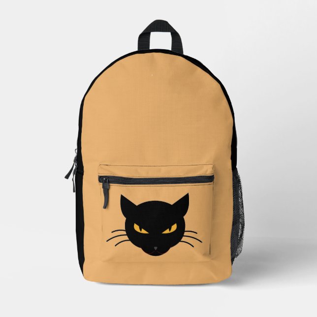 Evil Kitty Printed Backpack (Front)